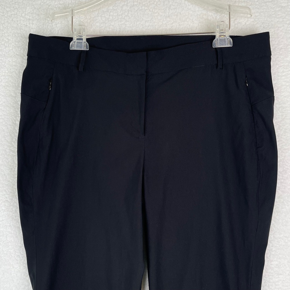 Lane Bryant Womens Plus Size 20 Black Tapered Ankle Pants Stretch Career Trouser